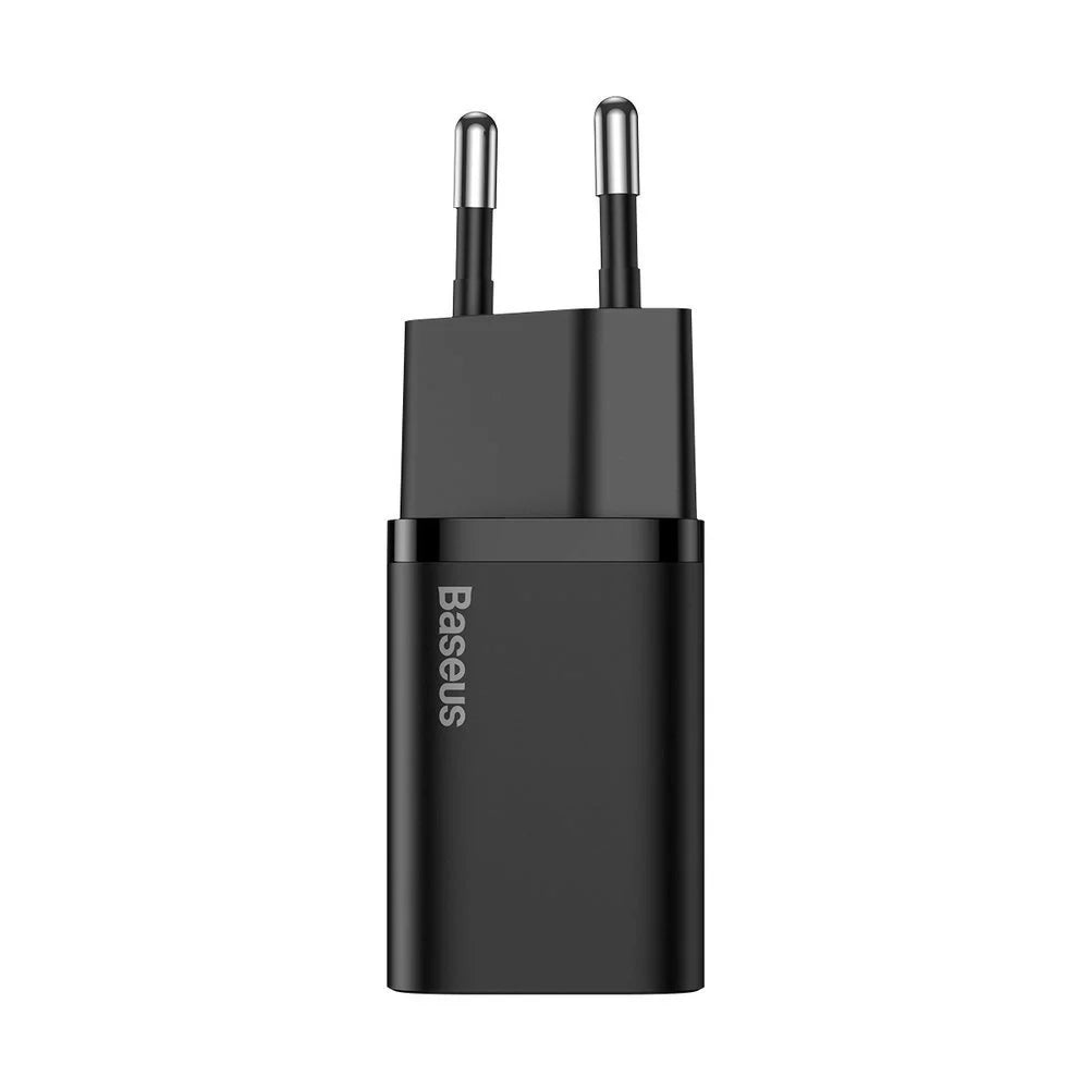 Carregador Baseus Super Si QC 3.0 PD 25W 3A + Cabo USB Type C 1m Preto