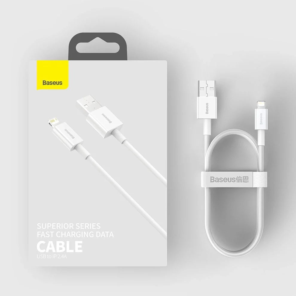 Cabo USB-A para Lightning 2.4A 1.5m Baseus Superior