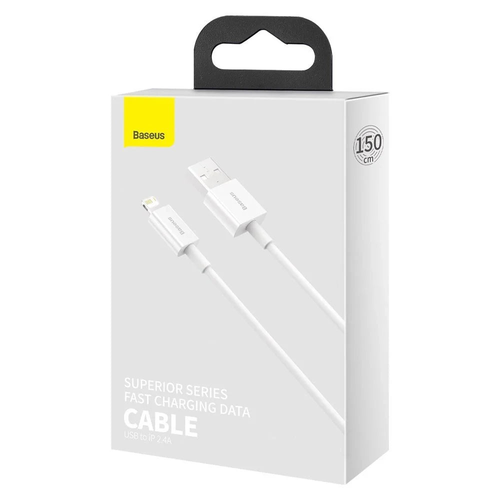 Cabo USB-A para Lightning 2.4A 1.5m Baseus Superior