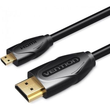 Cabo micro HDMI para HDMI (2 sentidos) 1,5m 4K 30Hz Vention VAA-D03-B150