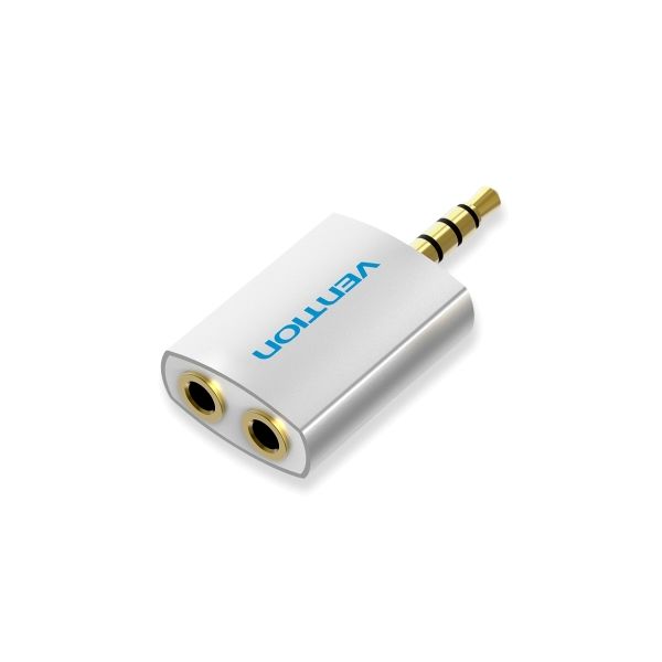 Duplicador de Áudio Jack 3.5mm Macho x1 para Fêmea x2 Vention