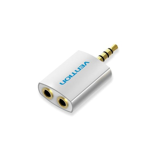 Duplicador de Áudio Jack 3.5mm Macho x1 para Fêmea x2 Vention