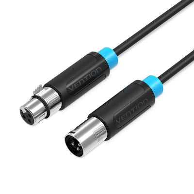 Cabo Stereo Vention XLR Macho para XLR Fêmea 1m