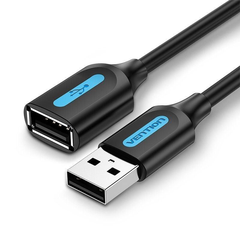 Cabo Alargador USB 2.0 Macho para Fêmea 50cm Vention CBIBD
