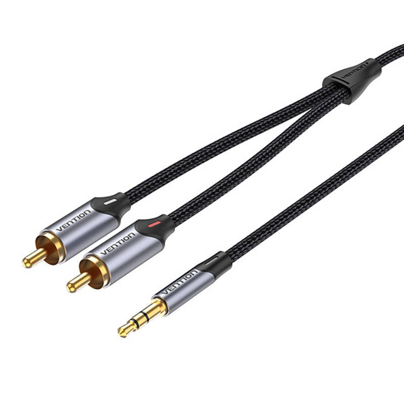Cabo de Audio Jack 3.5MM Macho para 2x RCA Macho 1m Vention VEN-CAB_BCNBF