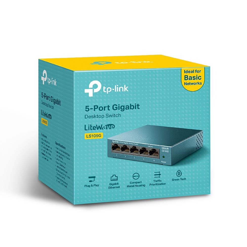 Switch TP-Link LS105G LiteWave 5-Port Gigabit Desktop