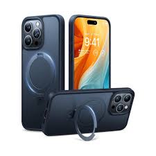 Capa TORRAS UPRO Ostand Preto Matte para iPhone 15 Pro