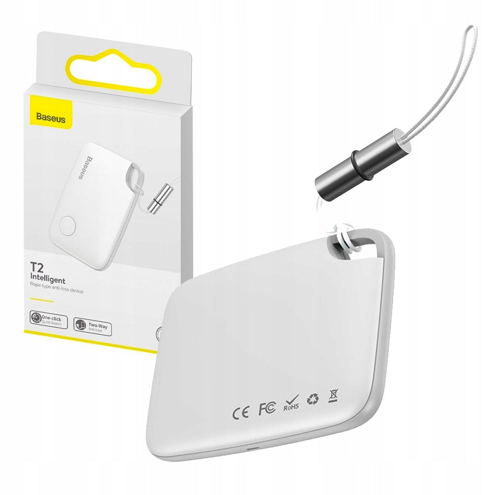 Baseus T2 Mini Ropetype Anti-perda Localizador de Dispostivos Branco