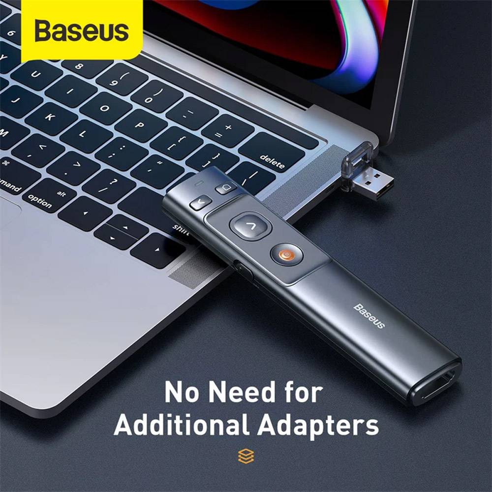 Apresentador Baseus Wireless com apontador laser ACFYB-0G