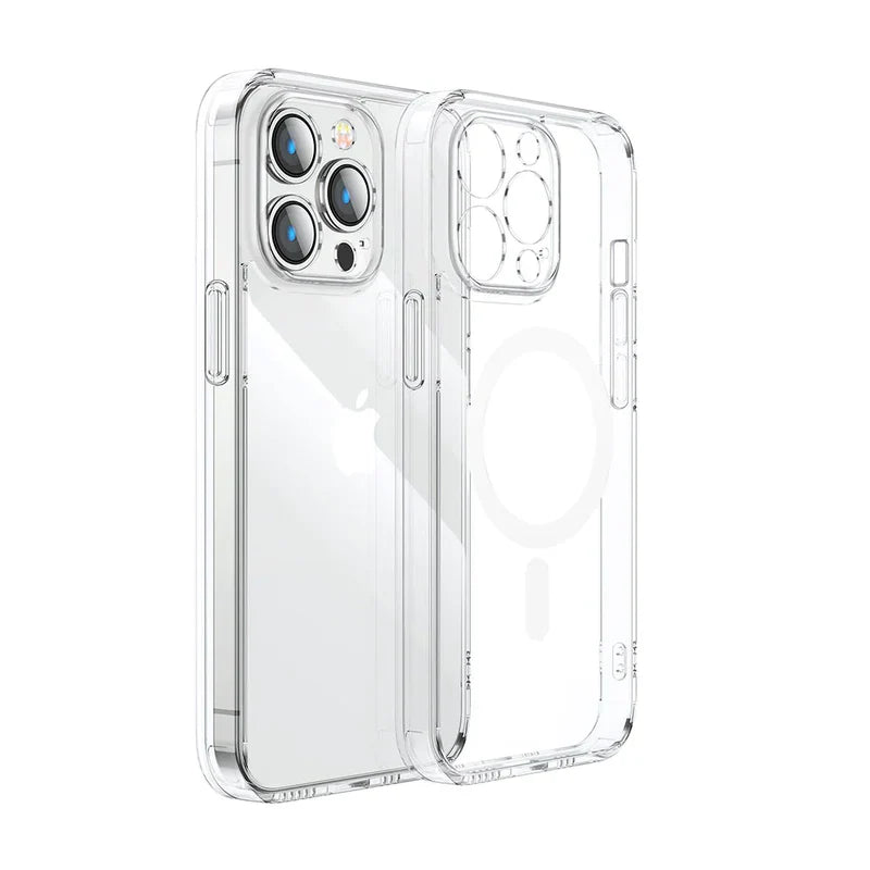 Capa protetora magnética Joyroom JR-15DB8 para iPhone 15 Pro Max Transparente
