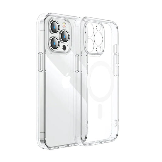 Capa protetora magnética Joyroom JR-15DB8 para iPhone 15 Pro Max Transparente