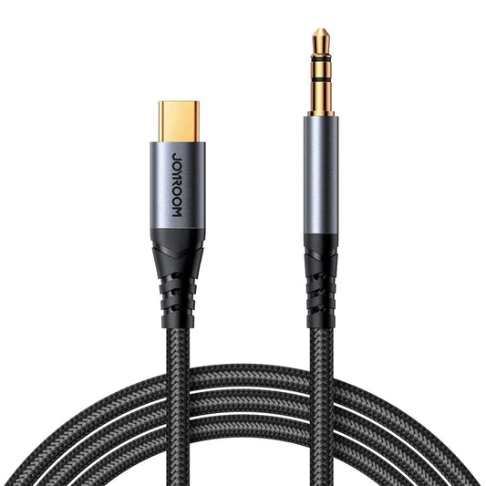 Cabo de áudio Stereo USB-C para AUX 3.5MM mini jack 1,2m Joyroom SY-A07