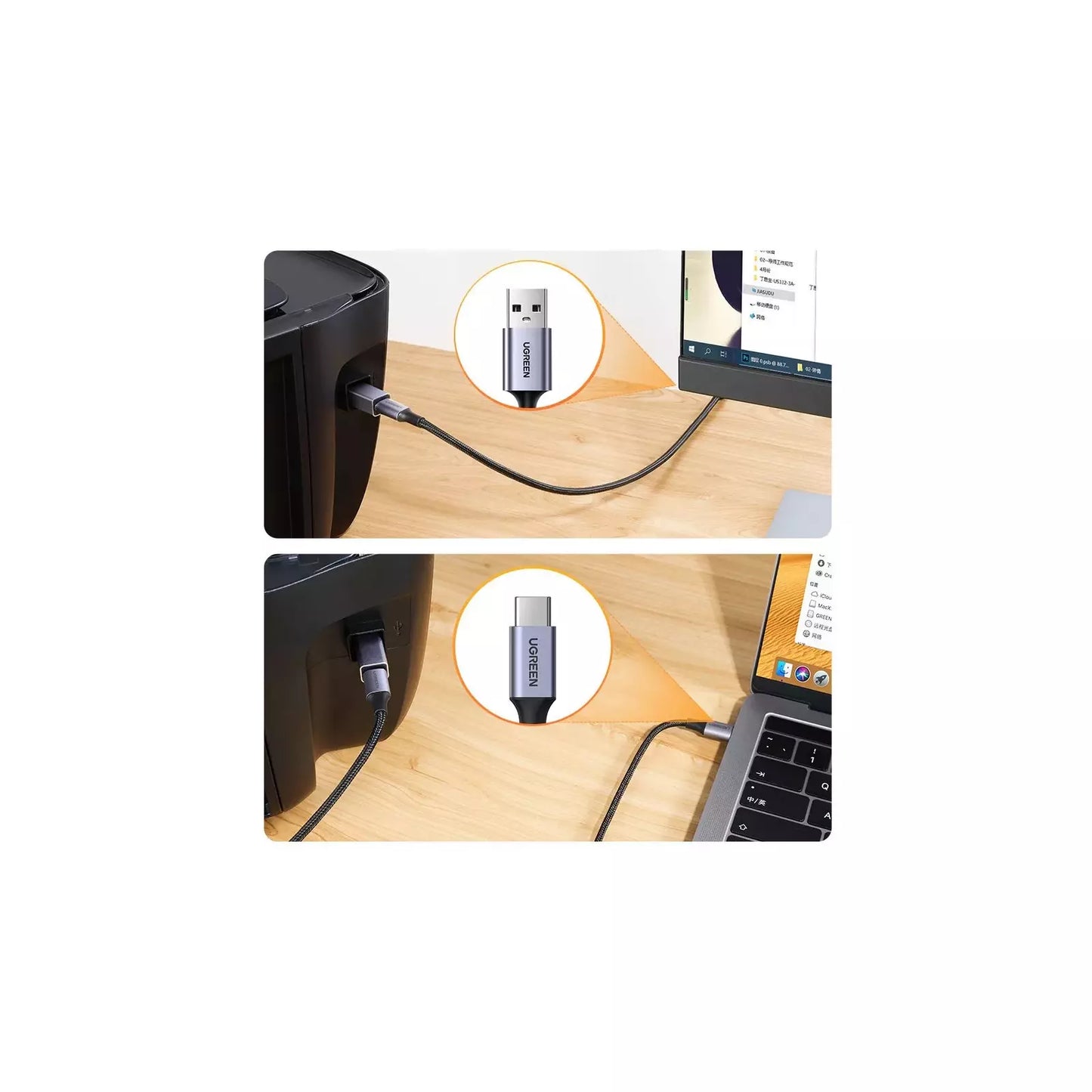 Adaptador USB-B para USB-C Ugreen US382