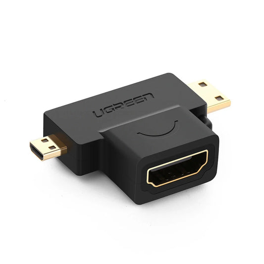 Adaptador mini HDMI e micro HDMI Macho para HDMI Fêmea Ugreen 20144