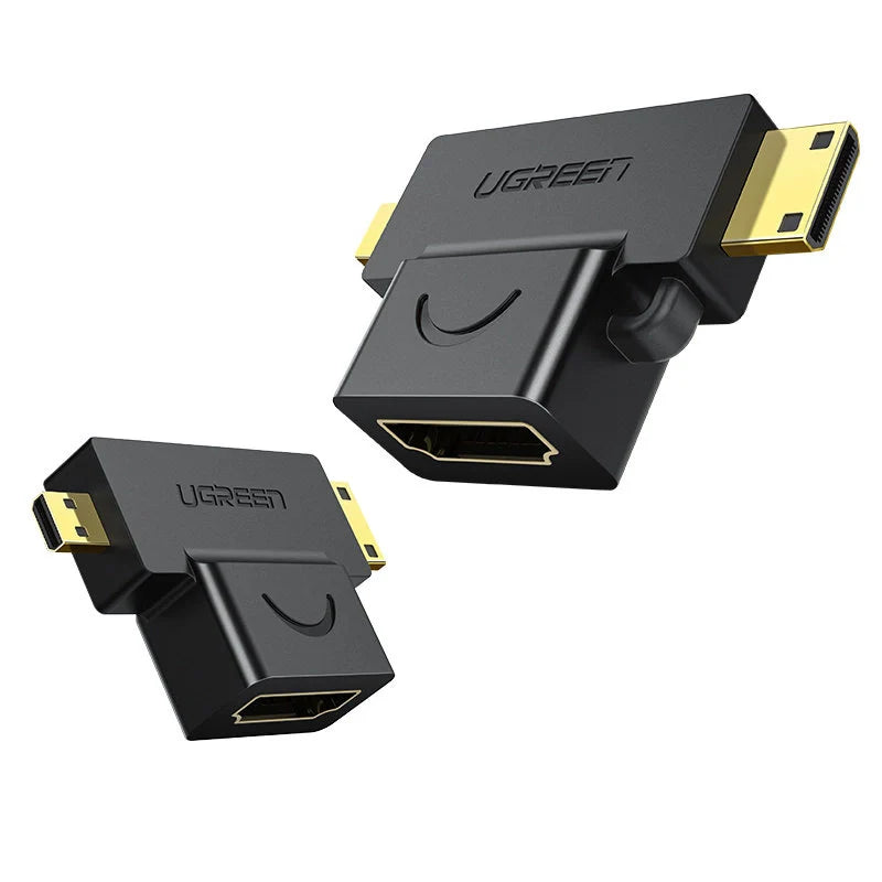Adaptador mini HDMI e micro HDMI Macho para HDMI Fêmea Ugreen 20144