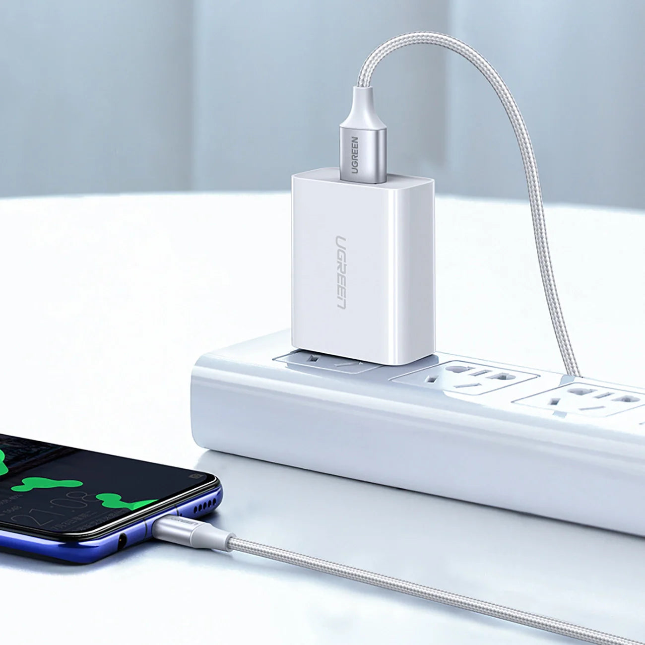 Cabo USB-A para USB-C Quick Charge 3.0 3A 3M Ugreen 60409