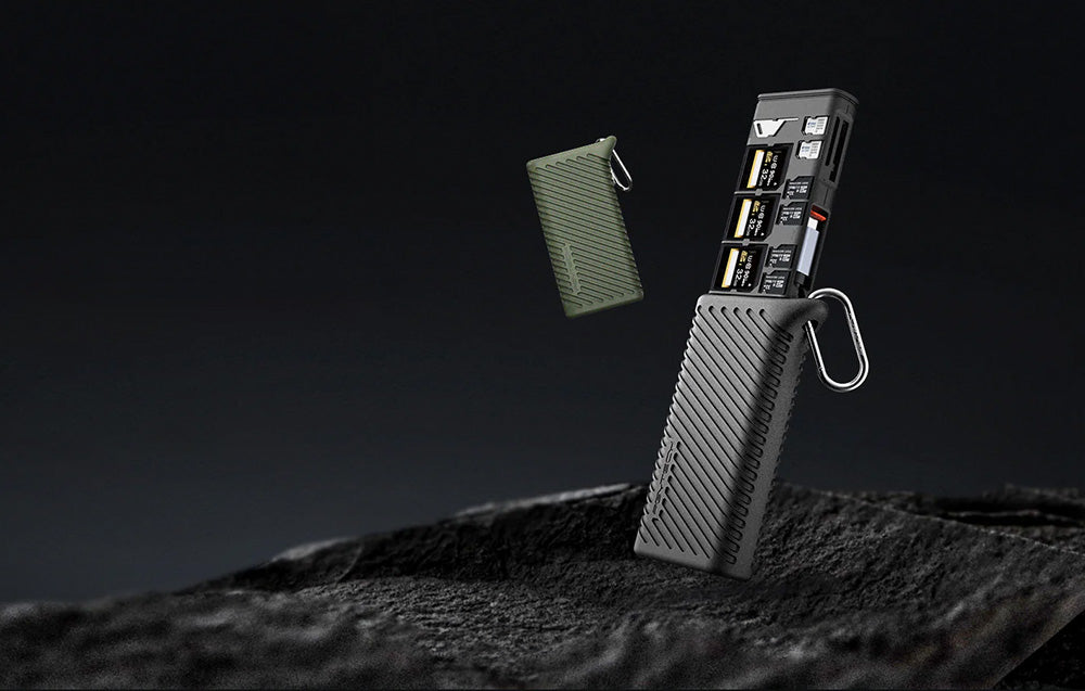 Leitor de Cartão PGYTECH CreateMate | CFexpress Tipo B + SD Preto