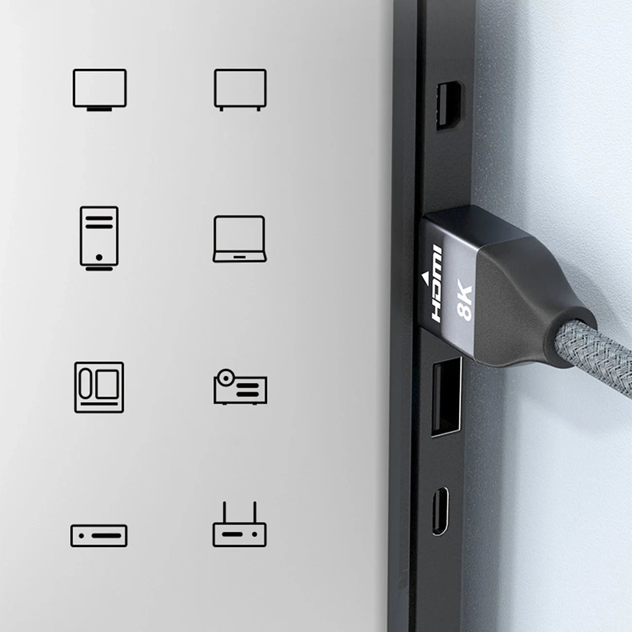 Cabo HDMI 2.1 Wozinsky 5m 8K 60 Hz WHDMI-50