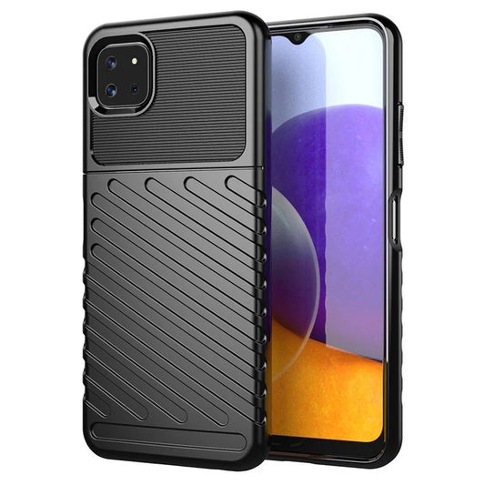 Capa Flexível Thunder Case TPU Preta para Samsung Galaxy A22 5G