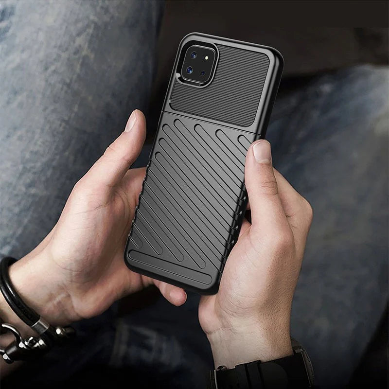 Capa Flexível Thunder Case TPU Preta para Samsung Galaxy A22 5G