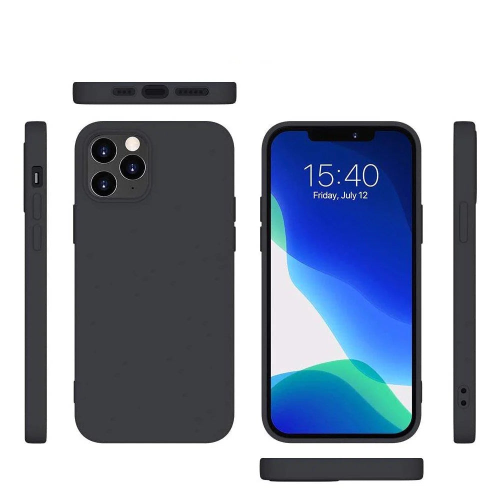 Capa de Silicone Flexível para Xiaomi Redmi Note 10 5G / Poco M3 Pro Preta