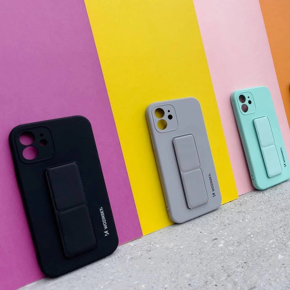 Capa em Silicone Wozinsky Kickstand para Samsung Galaxy A22 4G