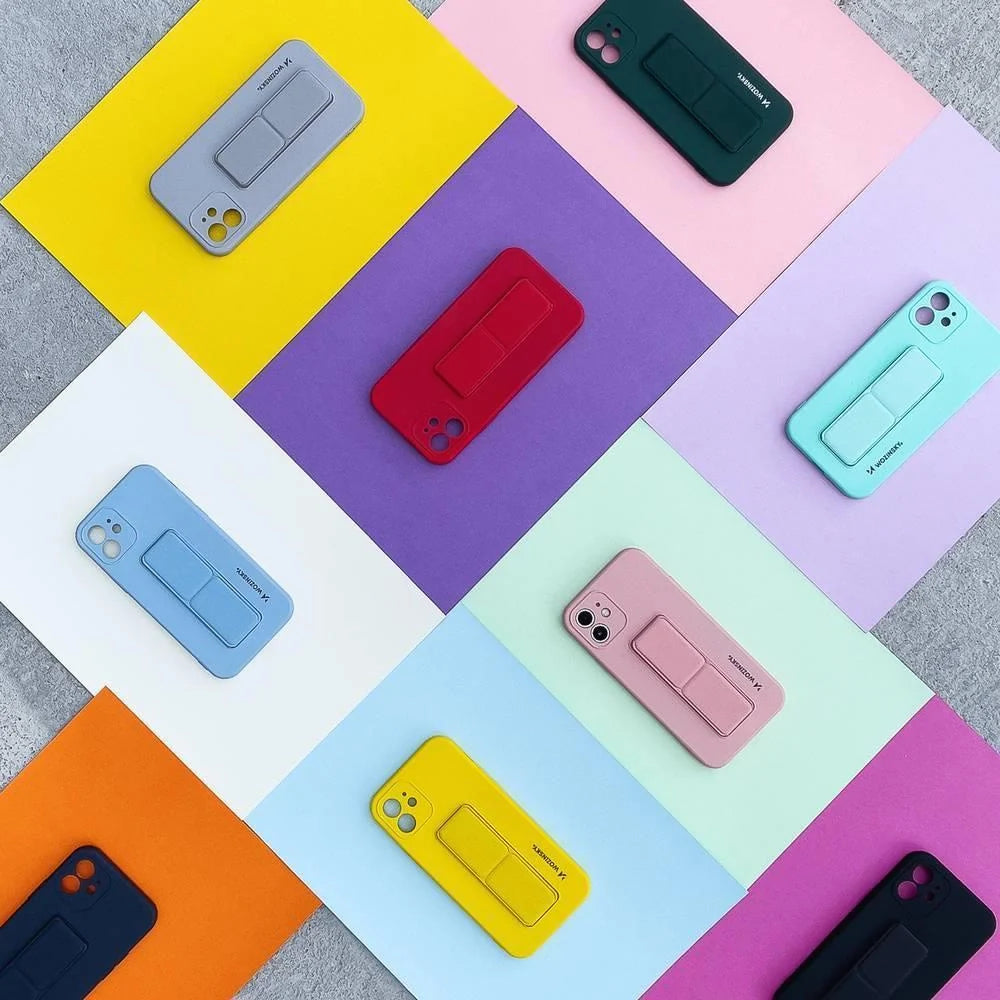 Capa em Silicone Wozinsky Kickstand para Samsung Galaxy A22 4G