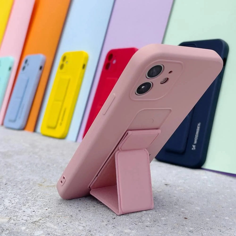 Capa em Silicone Wozinsky Kickstand para Samsung Galaxy A22 4G