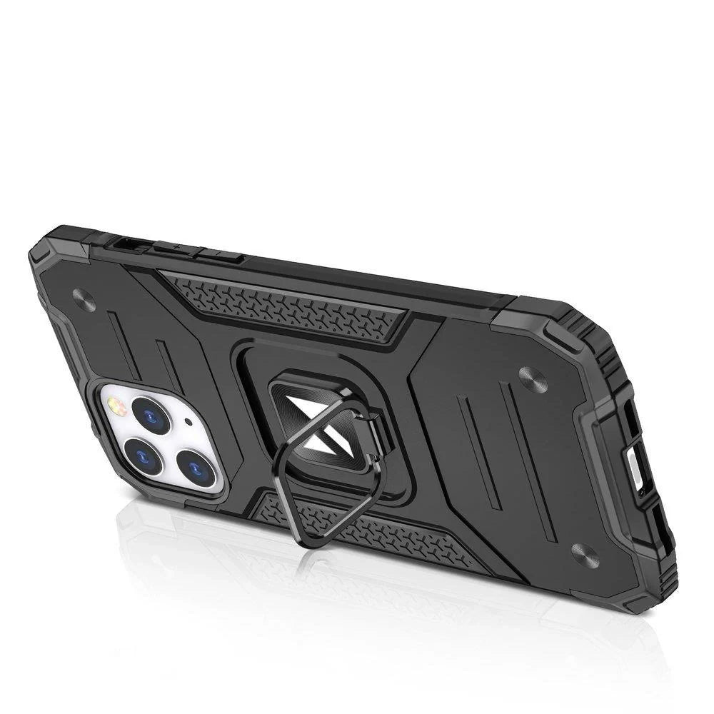 Capa Wozinsky Ring Armor Kickstand Rugged Azul para iPhone 13 Mini
