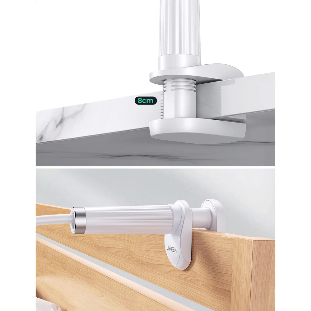 Suporte Universal UGREEN / Branco / Para Telefone e Tablet até 12cm