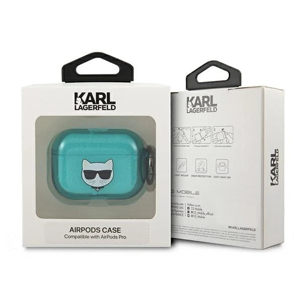 Capa para AirPods Pro Karl Lagerfeld Azul Choupette