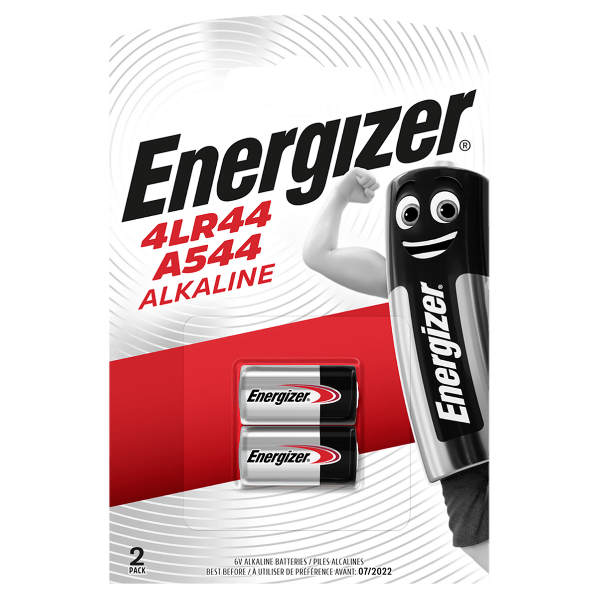 Pilhas Energizer A544/4LR44 6V Blíster de 2 Unidades E301536002