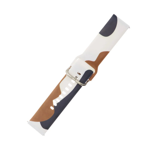 Strap Moro Band / HURTEL / Silicone / 46mm / Para Samsung Galaxy Watch / Bracelete com Padrão 1