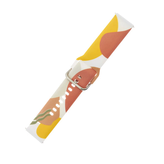 Pulseira de Silicão HURTEL Strap Moro para Samsung Galaxy Watch 46mm / Design em Padrão 7 / Conforto e Estilo