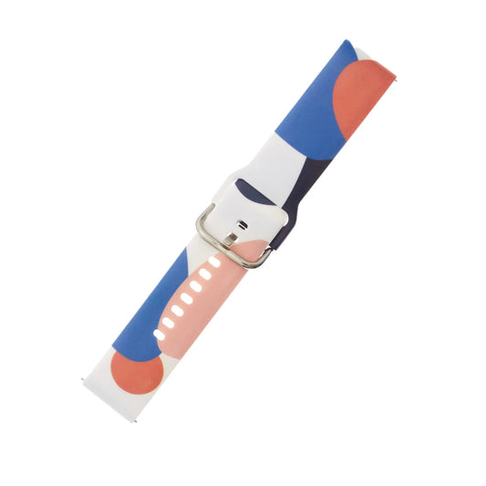 Pulseira de Silicone HURTEL Strap Moro para Samsung Galaxy Watch 46mm / Padrão 10 / Cor Moro