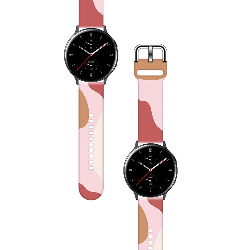 Pulseira de Silicone HURTEL Strap Moro para Samsung Galaxy Watch 46mm / Design Moderno / Conforto e Estilo