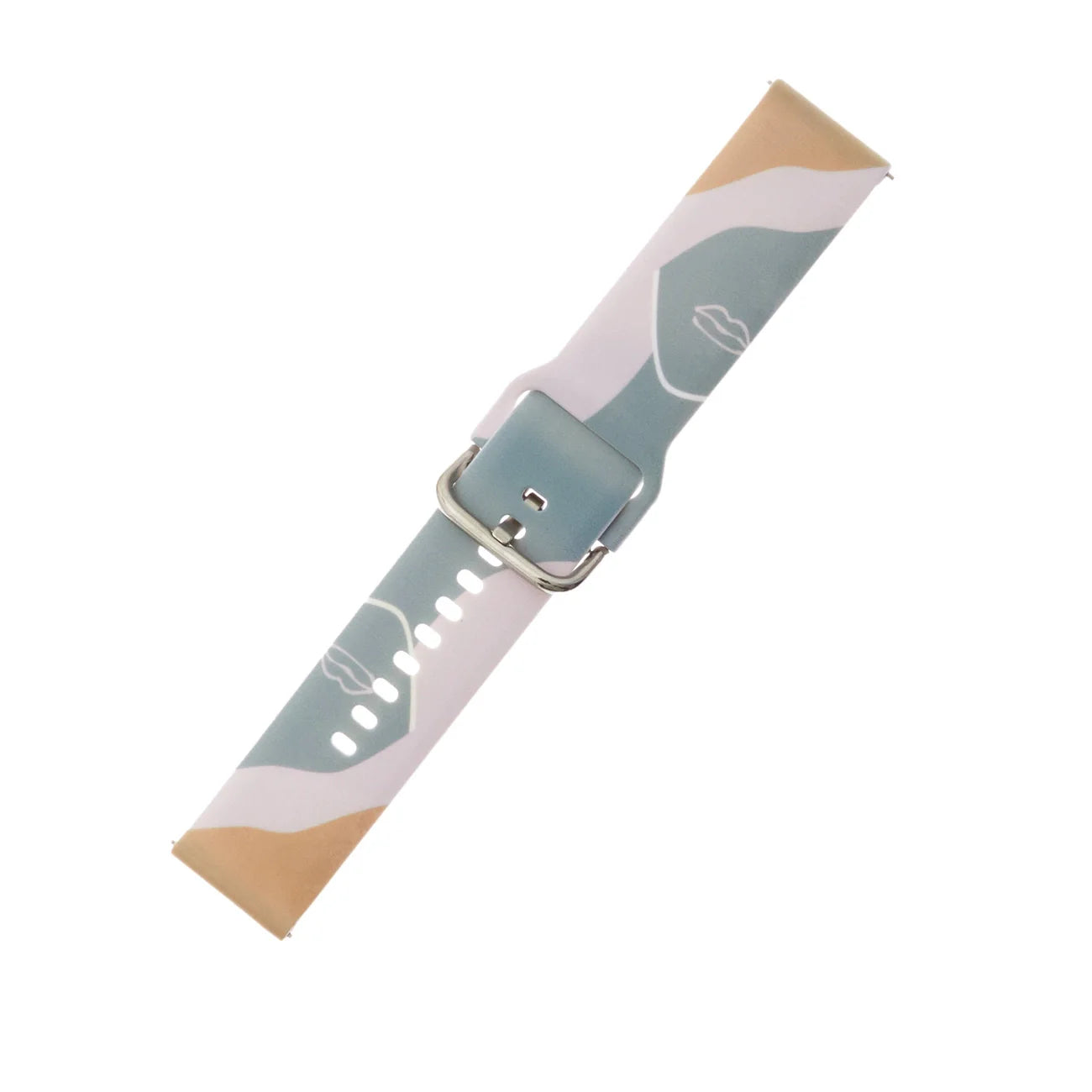 Strap Moro Band HURTEL Silicone para Samsung Galaxy Watch 46mm / Padrão Atraente / Conforto e Estilo