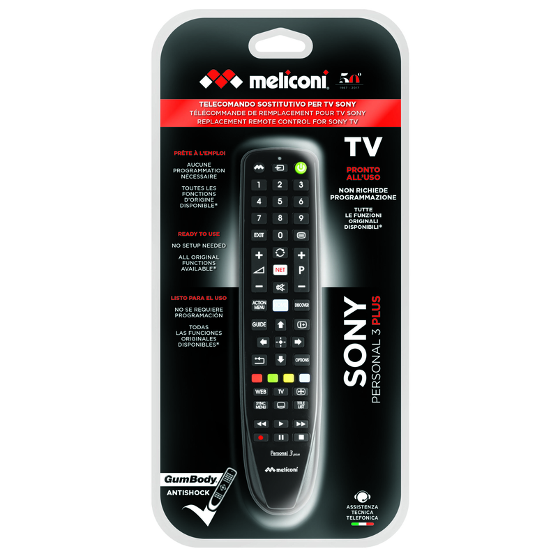 Comando Remoto Universal para TV Sony MELICONI