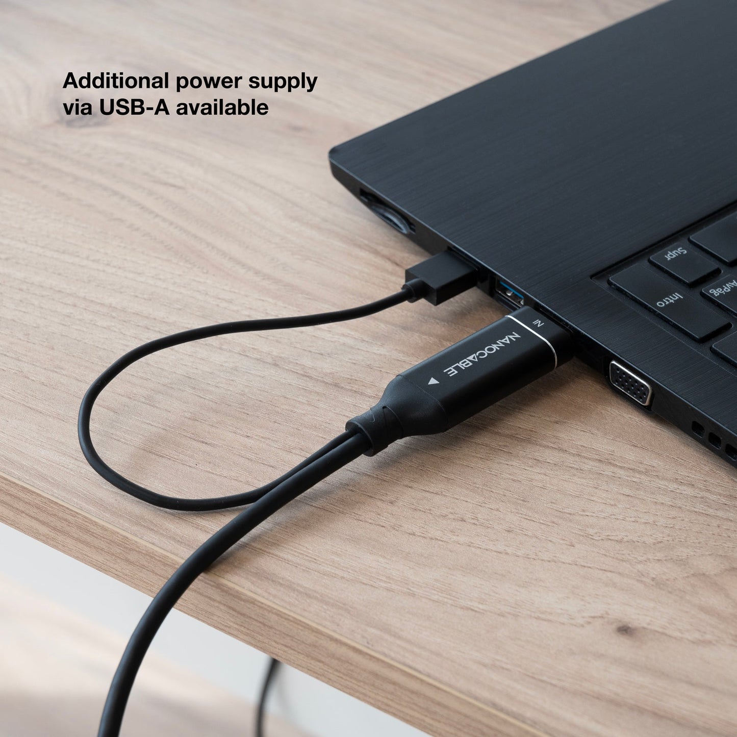 Cabo HDMI Macho 2.0 + USB para USB-C Macho 1.8m Nanocable NAN-CAB_10_15_4354