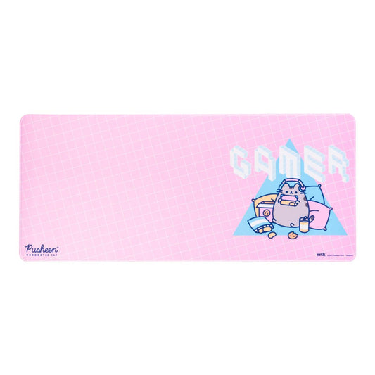 Tapete gaming para Rato XL - Protetor de Mesa Pusheen / Cor de Rosa
