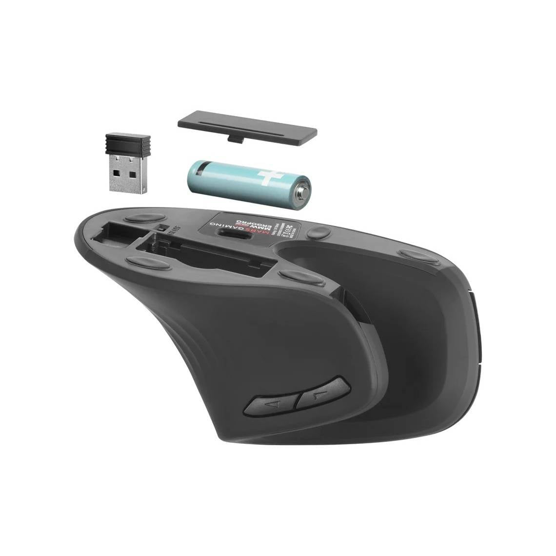 Rato Óptico Mars Gaming MMW-ERGOPRO Vertical Ergonomic Wireless 3200DPI Preto