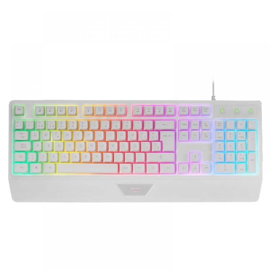 Teclado Gaming Mars Gaming em Português Branco / MK124