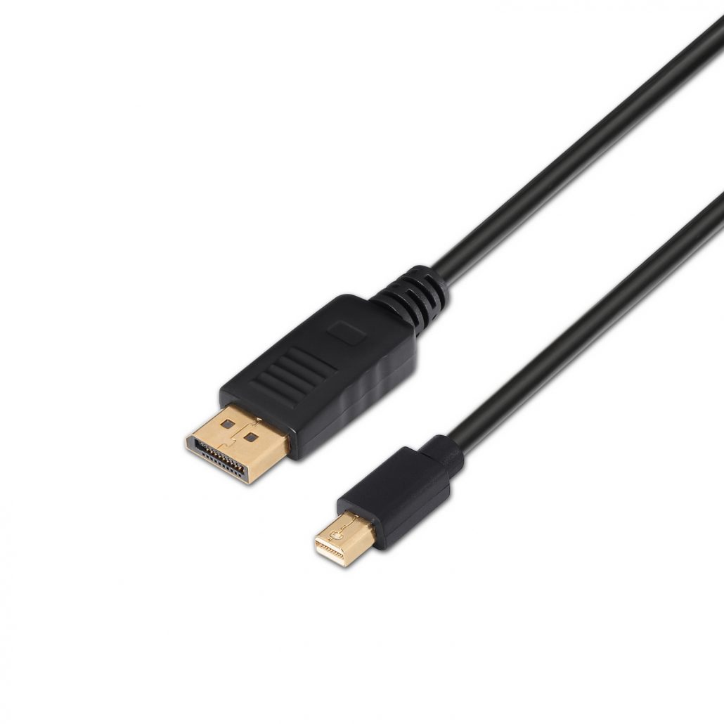 Cabo DisplayPort Macho para Mini DisplayPort Macho 5W 2300Mbps 2m Aisens A124-0131