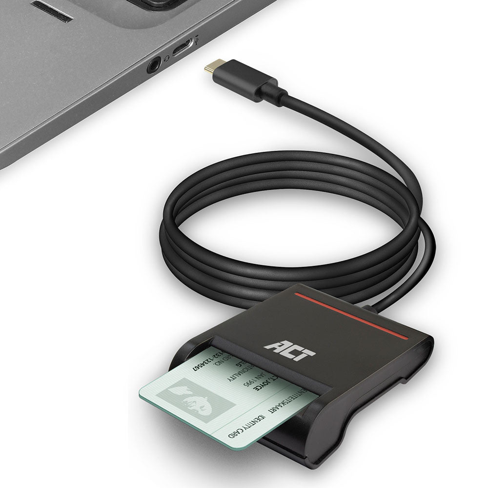 Leitor de Cartão Inteligente eID USB-C Preto ACTAC6020