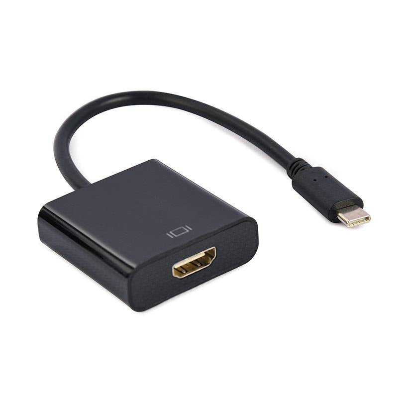 Adaptador Gembird USB-C para HDMI 4K 60Hz 15cm Preto