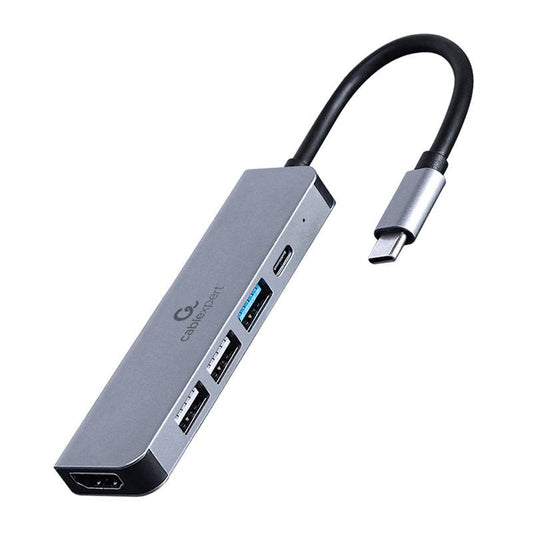 HUB USB-C Adaptador Gembird USB-C 5-in-1 (USB-A + HDMI + USB-C PD)