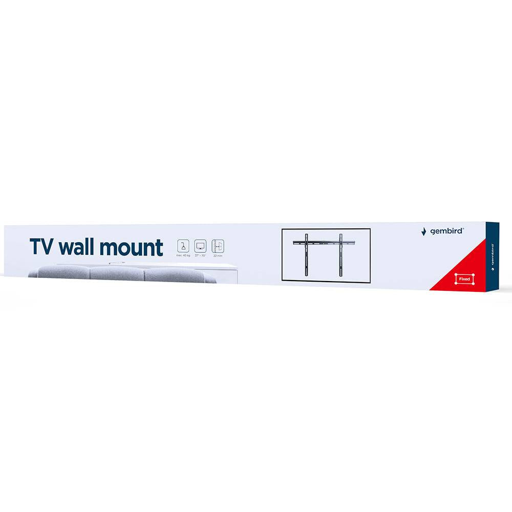 Suporte de Parede Gembird WM-70F-02 TV Wall Mount (Fixo) com Nível de Bolha 37" - 70" Preto
