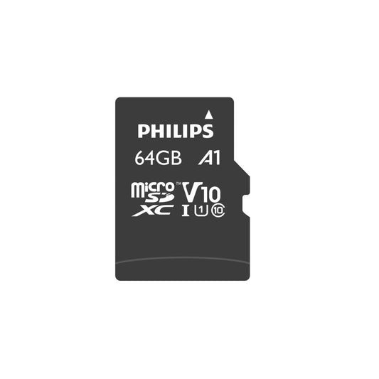 Philips Cartão Memória MicroSDXC Card 64GB Class 10 UHS-I U1 + Adaptador