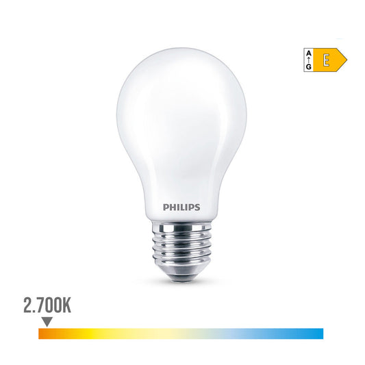 Lâmpada LED Philips / 8,5W / Luz Quente / Ø6x10,4cm / 93000