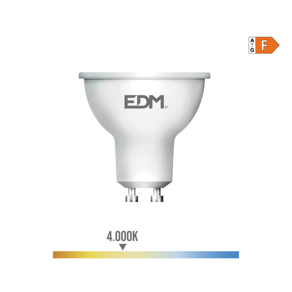 Lâmpada Dicroica LED EDM / Luz do Dia / 5W / 450lm / 4000K / Ø5x5,5cm / 98332